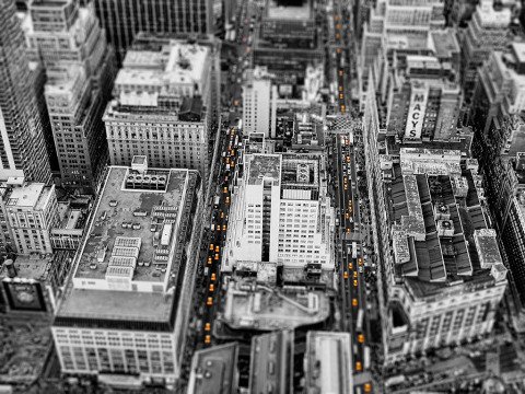 Macys in Manhattan NYC taxi cabs