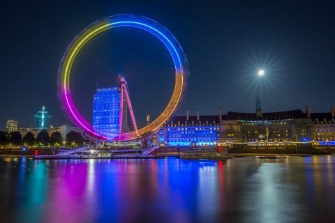 London-Eye-Ferris-moon-light