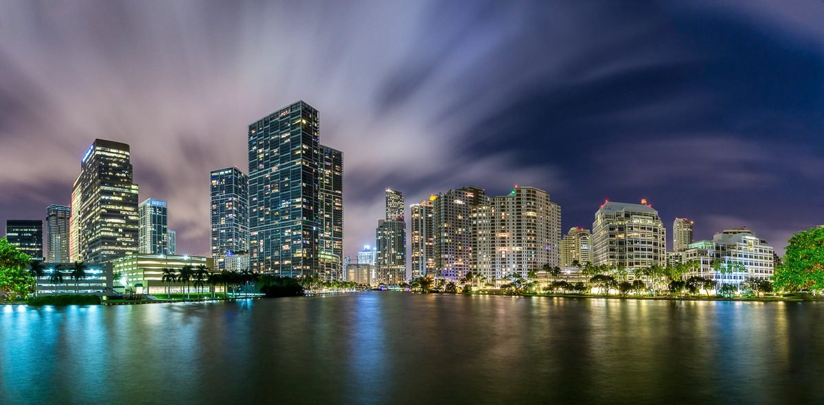 Downtown-Miami-Brickell-Key-Florida-Panorama