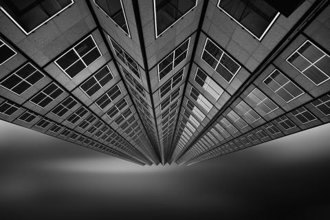 antonyz long exposure architecture modern office building miami black and white