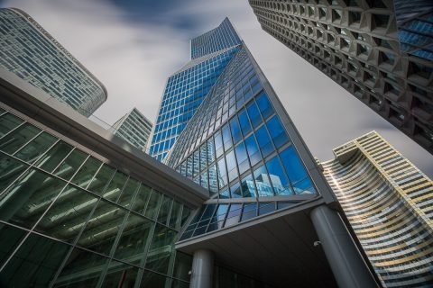 antonyz long exposure modern architecture la defense paris france