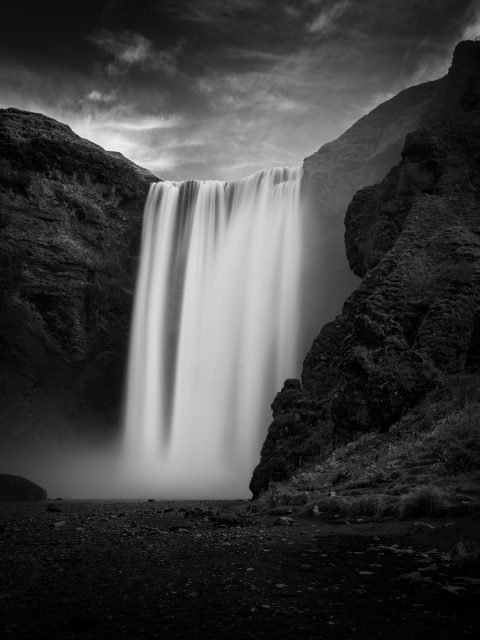 antonyz long exposure landscape skogafoss waterfall iceland reykjavik water