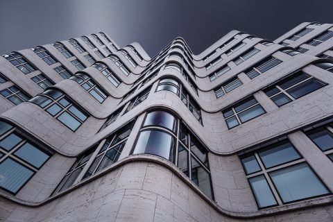 antonyz long exposure architecture curved Berlin modern office building